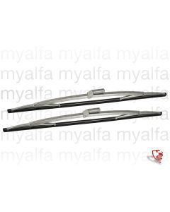 SET WIPER BLADES SPIDER 1970-93 BAYONET END STAINLESS STEEL ARM WIDTH 7mm