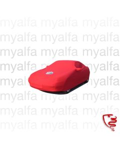 CAR COVER MADE TO MEASURE ALFA ROMEO GTV/SPIDER 916 WITH BADGE, RED