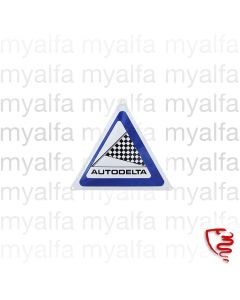 Emailleschild "Autodelta"     280x250 mm                    
