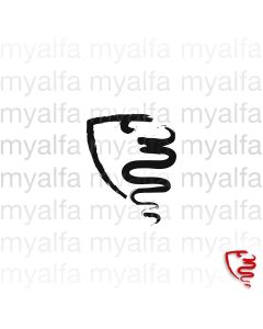 Dekal "myalfa" schwarz, 8 cm                            