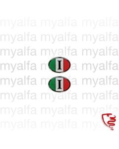 Nationalitetsskylt 36x25mm  Italien självhäftande oval 2St