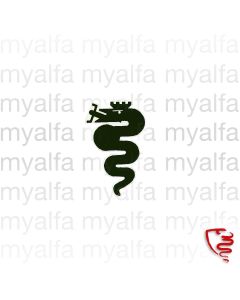 Dekal Alfa Orm svart 140mm                         