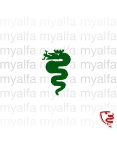 Dekal Alfa orm grön  140mm                         