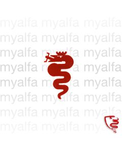 Dekal Alfa orm röd   140 mm                        