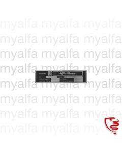 Typenschild Blech Fahrgestellnummer (blanko)