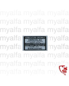 PAINT CODE STICKER 013 WHITE