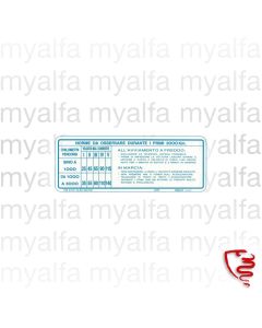 Aufkleber Frontscheibe 1600 Einfahrvorschrift