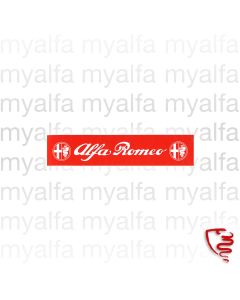 BATTERY STICKER "Alfa Romeo" RED / WHITE