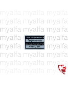 Aufkleber Farbton 514 rot