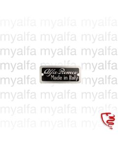 PLATE "ALFA ROMEO MADE IN     ITALY"                        