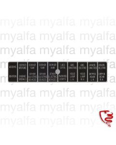 Aufkleber Sicherungskasten    Serie 105 - 10 Sicherungen    