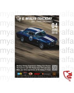 POSTER "MYALFA TRACKDAY 2018" 50 x 70cm
