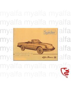 Användarmanual Spider    1983-85 (nytryck)        