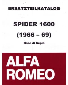PARTS BOOK SPIDER 1600 1966-68, 300 PAGES