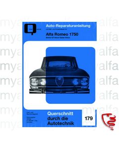 REPAIR INSTRUCTIONS ALFA ROMEO GIULIA, BERTONE GT, SPIDER (1750) -GERMAN LANGUAGE-
