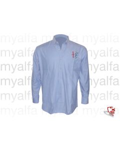 SHIRT "CREATION SPORTIVO",    BLUE LONG SLEEVES, SIZE: XL   