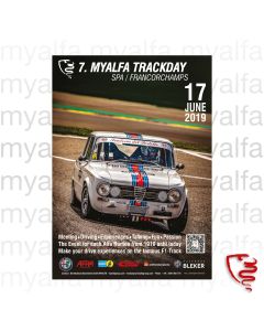 POSTER "MYALFA TRACKDAY 2019" 50 x 70cm
