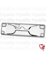 Nummernschildunterlage GT Bertone vorne, Edelstahl poliert